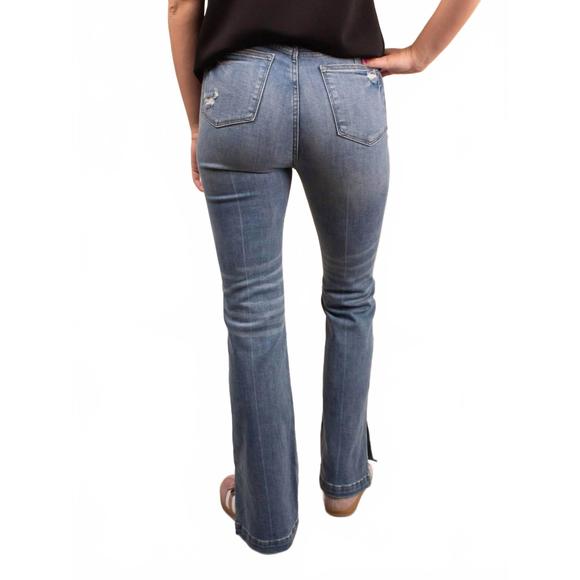 NEW JUDY BLUE women's tummy control jeans in grey - Picture 2 of 5